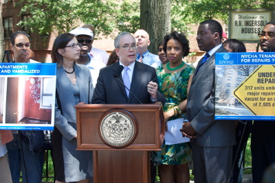 Comptroller Scott Stringer talks about his NYCHA audit.