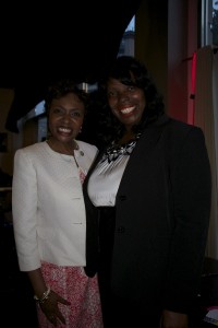 Congresswoman Yvette Clarke, left, and Assemblywoman Latrice Walker