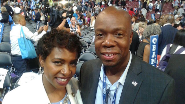 Congresswoman Yvette Clarke and Henry Butler