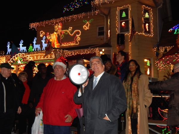 Frank Seddio with interim District Attorney Eric Gonzalez
