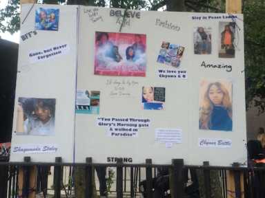 Poster Honoring Chynna Battle and Shaqwanda _Q_ Staley