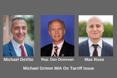 Michael Grimm MIA On Tarriff Issue