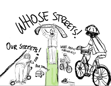 E-ScooterPolitical Cartoon