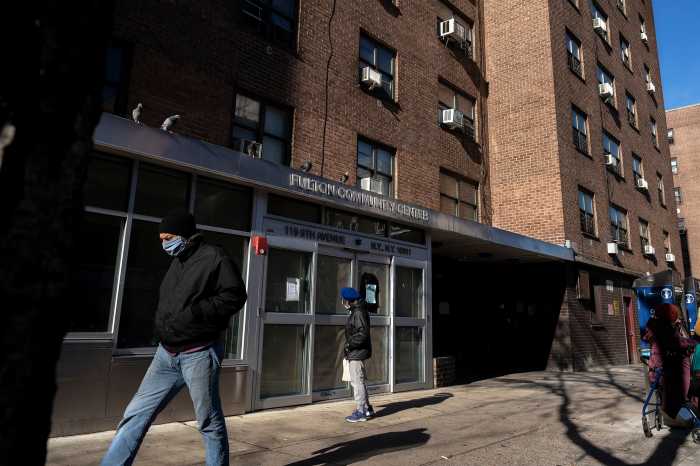 Front of the Fulton Houses' Community Center at 119 9th avenue, New York, NY (Photo by Tsubasa Berg)