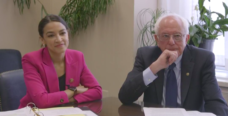AOC Bernie Sanders