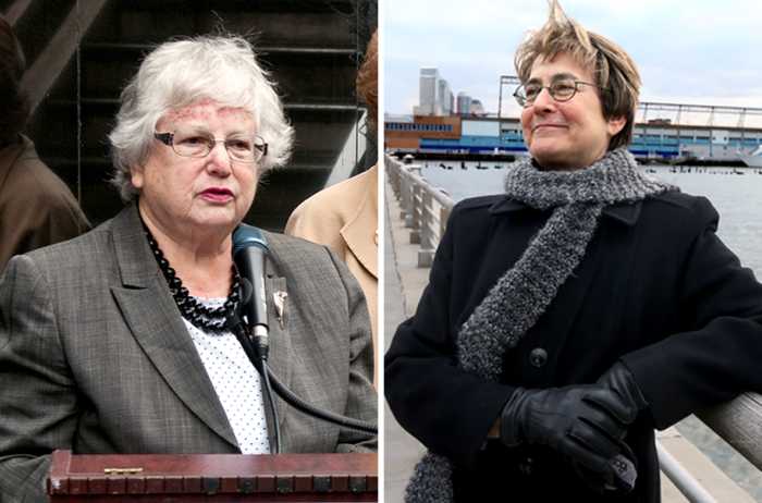 (Left) State Senator Toby Stavisky. Credit: MTA of the State of New York; Creative Commons Attribution 2.0 Generic license (Right) Assembly Member Deborah J. Glick. Credit: www.deborahglick.com
