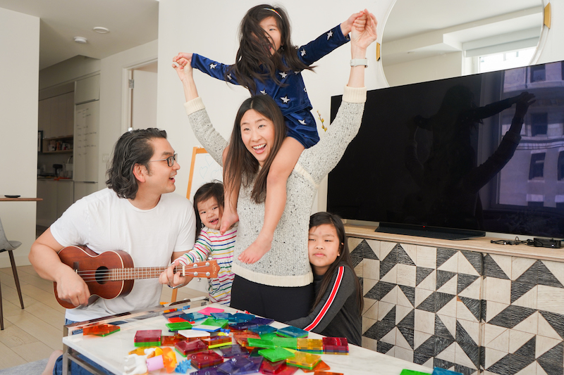 Assembly Candidate Grace Lee with her family [Contributed photo to NYCP]