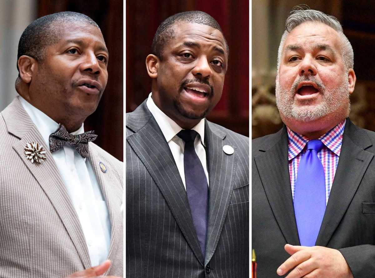 Three headshots: State Senator James Sanders, State Senator Brian Benjamin, Assembly Member Daniel J. O’Donnell.