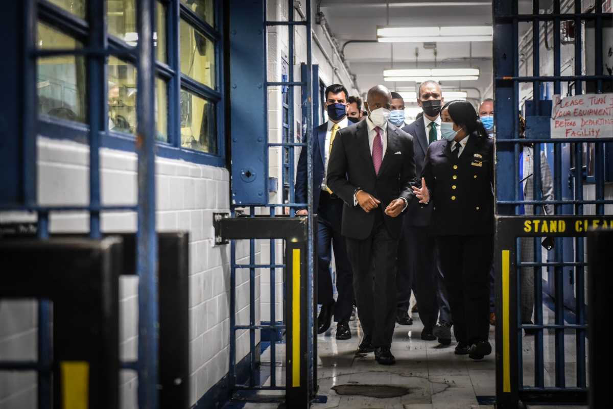 Mayor Adams visits Rikers Island