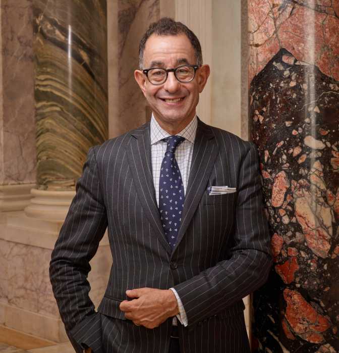 Colin Bailey Formal Portrait in the Rotunda, Morgan Library & Museum, Photography by Graham S. Haber, November 2015